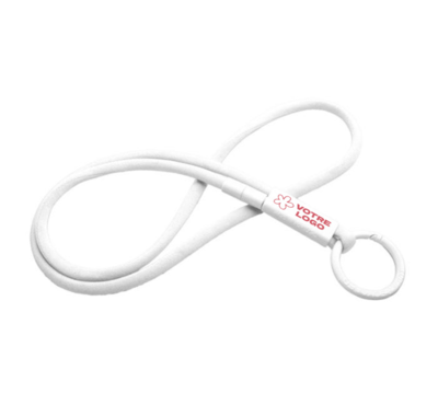 tour de cou avec tube couleur blanc