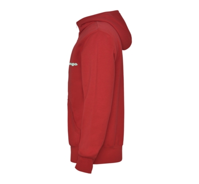 sweat zippé couleur rouge