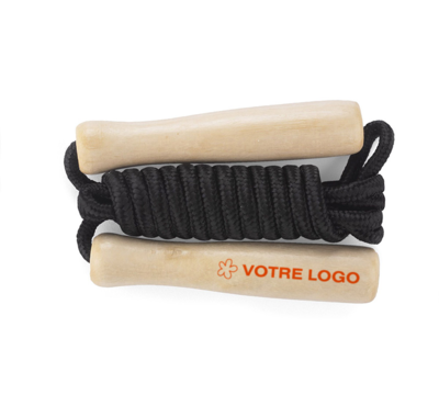 corde à sauter couleur noir publicitaire