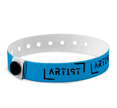 Bracelet vinyle bleu