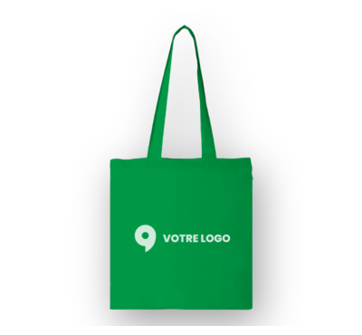 sac coton vert personnalisable