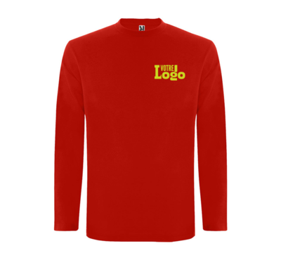 tshirt couleur rouge personnalisable 