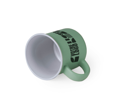 tasse verte en céramique couleur verte