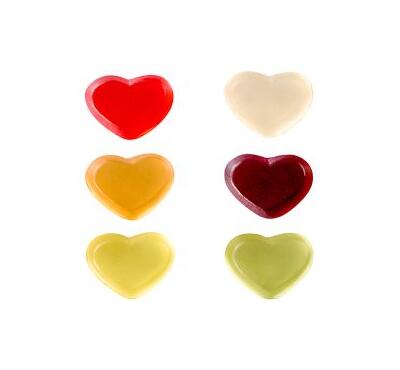 gommes de fruits vegan coeur personnalisable 