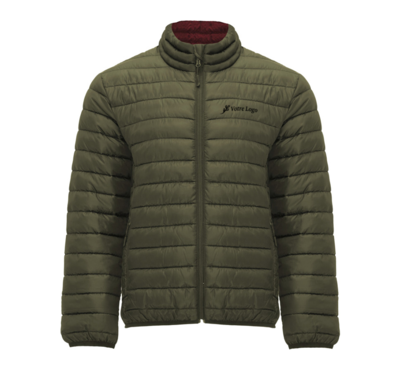 doudoune personnalisable pour homme couleur verte