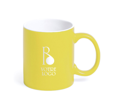 mug céramique 350 ml jaune