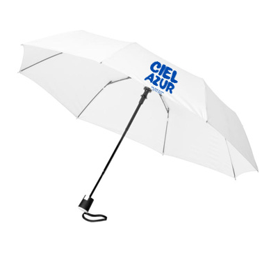 parapluie pliable et personnalisable blanc 