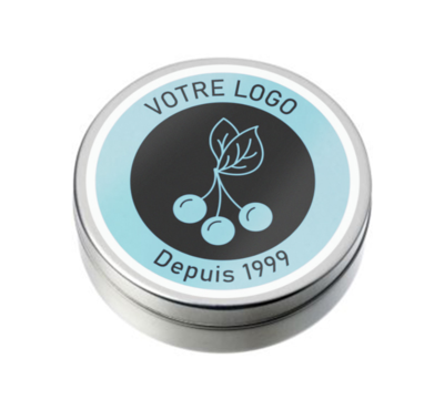 boite en métal couleur argent