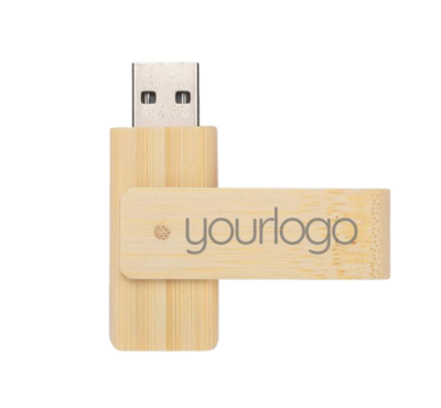 clé usb en bambou personnalisable