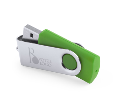 clé usb coloré 16gb couleur vert 