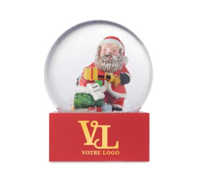 Boule à neige de Noël publicitaire personnalisée