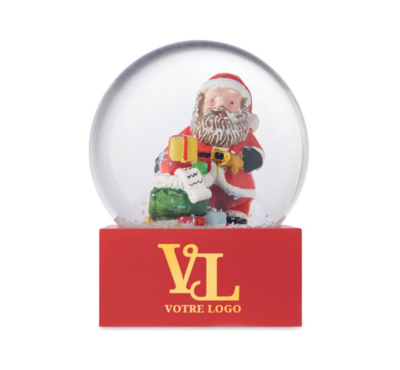 Boule à neige de Noël publicitaire personnalisée