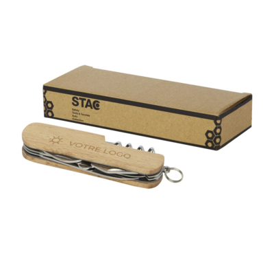 couteau de poche en bois personnalisable