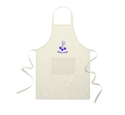 tablier de cuisine beige personnalisable