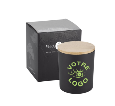 bougie personnalisable 220g couleur noir