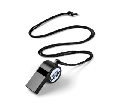 sifflet coloré noir personnalisable 