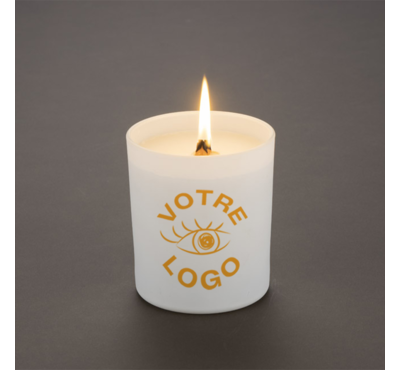 bougie en cire de soja personnalsiable