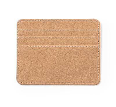 porte cartes RFID en liège de dos