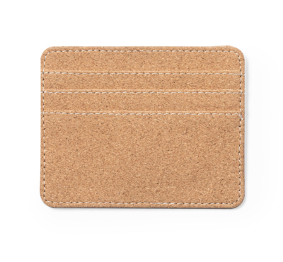 porte cartes RFID en liège de dos