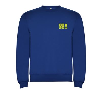 pull ras du cou couleur bleu roi