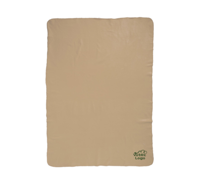 Plaid polaire avec housse beige 