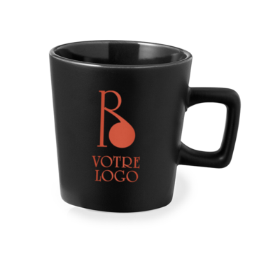 mug en céramique couleur noir 300 ml