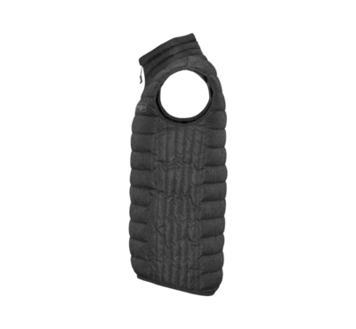 gilet homme logoté noir chiné