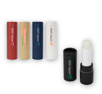 Baumes à lèvres publicitaires en papier recyclé