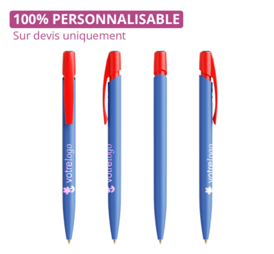 stylo bille bic media clic couleur bleue sur devis