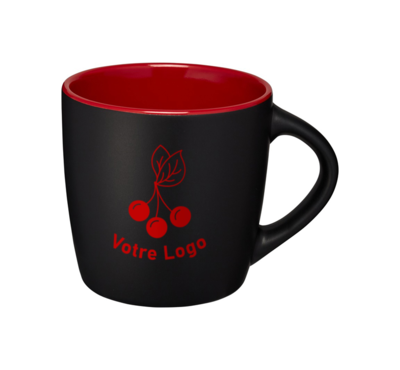 mug bicolore 340 ml couleur rouge
