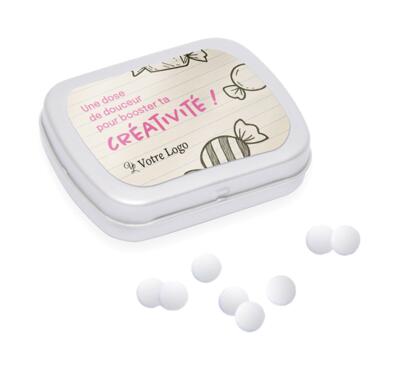 mini boite à pastille à personnaliser