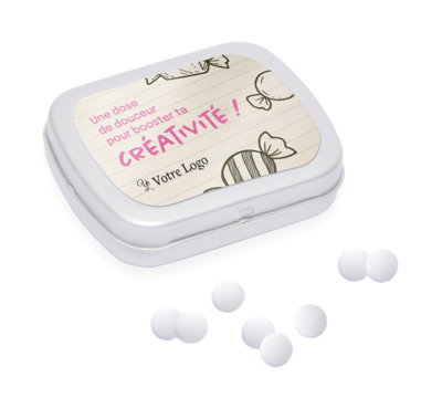 mini boite à pastille à personnaliser