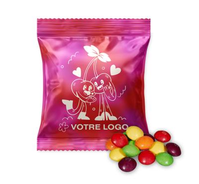 bonbon skittles sachet personnalisable