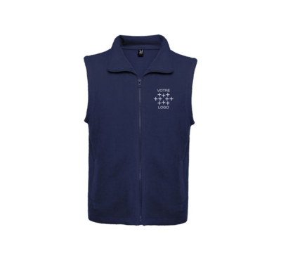 gilet bleu marine personnalisable