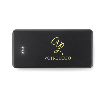 batterie externe publicitaire couleur noir