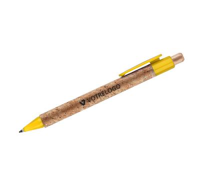 Stylo à bille touch KORTE jaune