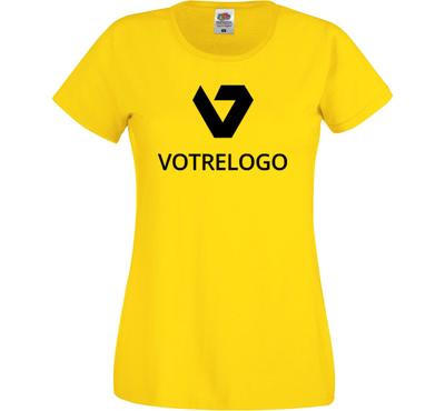 T-shirt femme SC61420 jaune - L
