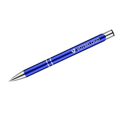 stylo personnalisé bleu