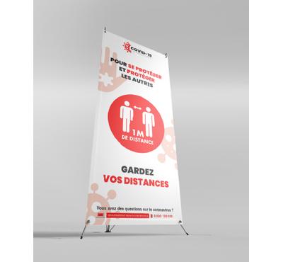 X-banner gardez vos distances