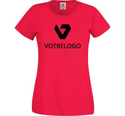 T-shirt femme SC61420 rouge - XL
