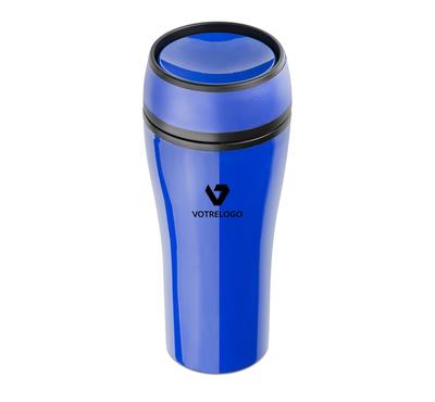 Mug isotherme SPOT 400 ml bleu