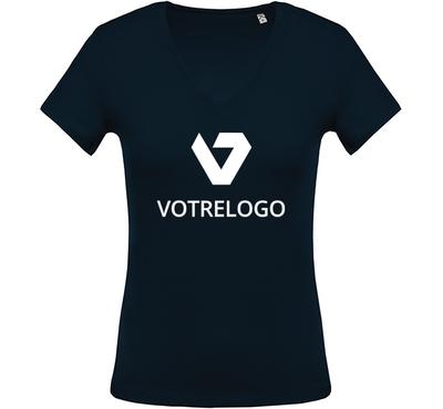 T-shirt femme K390 bleu marine - 3XL