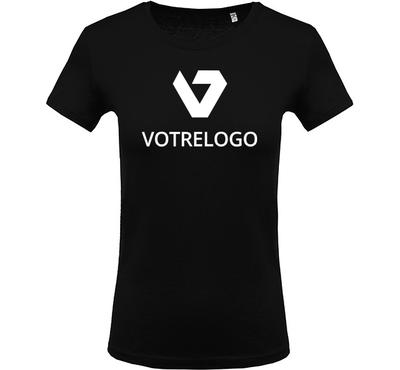 T-shirt femme K389 noir - L