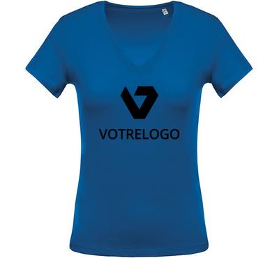 T-shirt femme K390 bleu - L