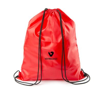 Sac à dos à 2 cordons VALO rouge