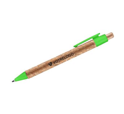 Stylo à bille touch KORTE vert clair
