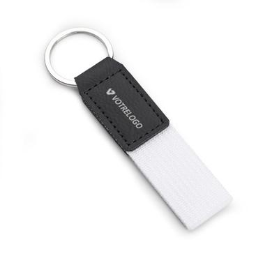 Porte-clés personnalisé blanc