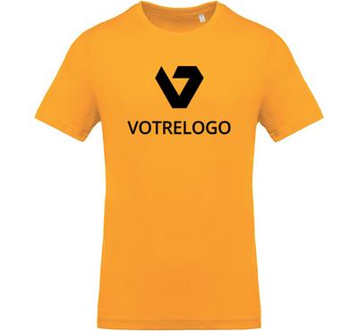 T-shirt homme K369 jaune - L