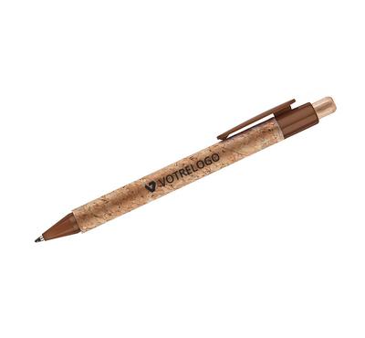 Stylo à bille touch KORTE brun