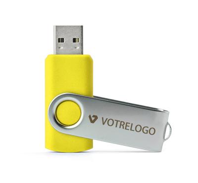 Clé USB TWISTER 16 GB jaune